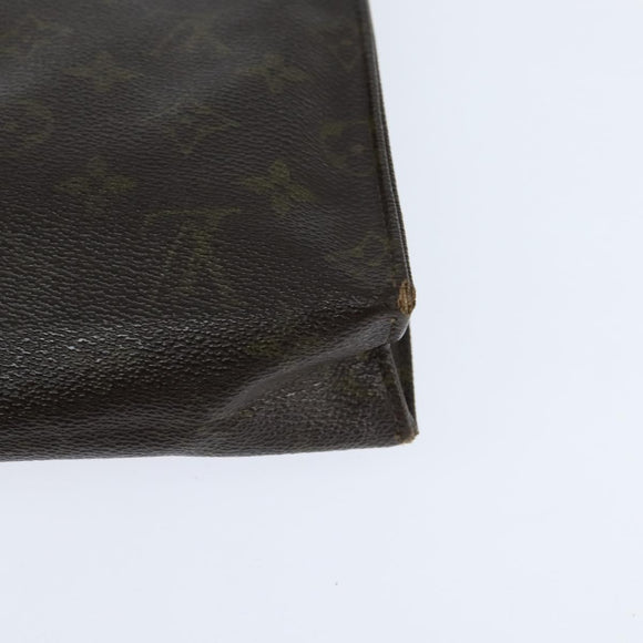 Burberrys Louis Vuitton Monogram Clutch Bag PVC Vintage 3 Set Beige Auth am9305