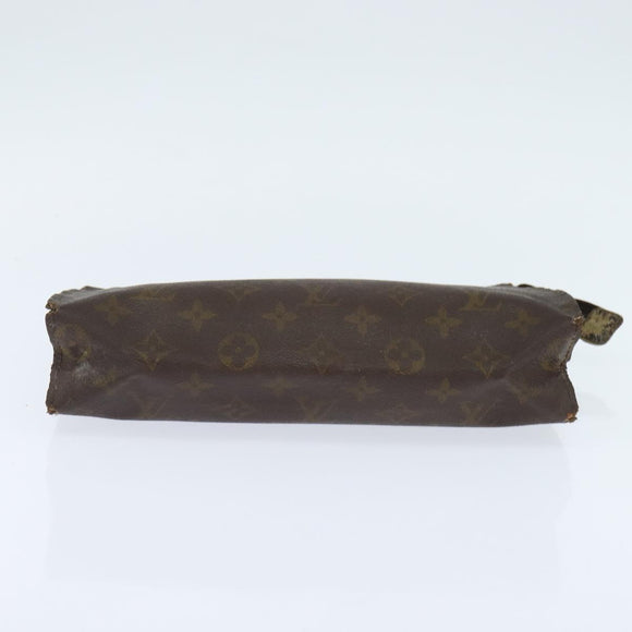 Burberrys Louis Vuitton Monogram Clutch Tas PVC Vintage 3 Set Beige Auth am9305