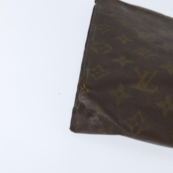 Burberrys Louis Vuitton Monogram Clutch Bag PVC Vintage 3 Set Beige Auth am9305