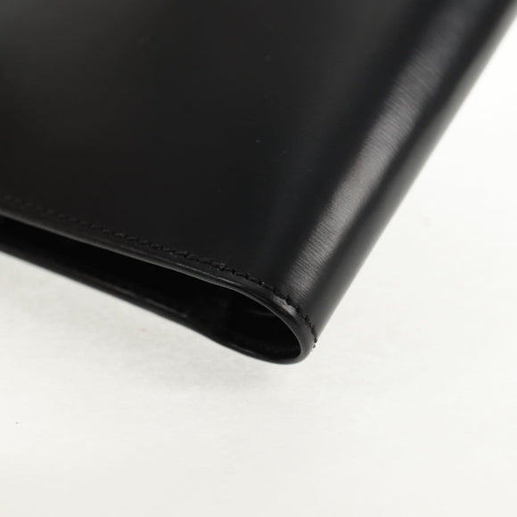 CARTIER Bifold Wallet Leather Black Auth am9307V