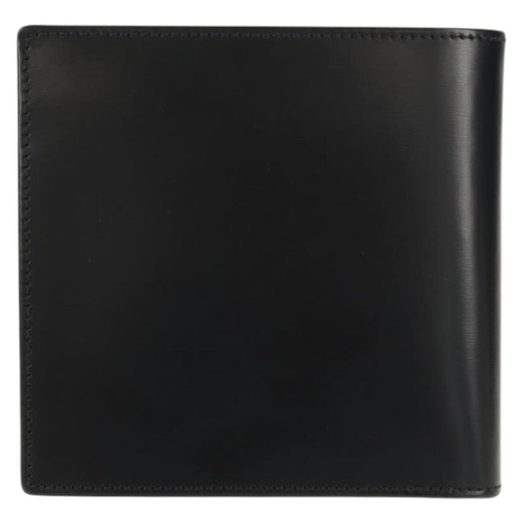 CARTIER Bifold Wallet Leather Black Auth am9307V
