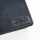 PRADA Card Case Leather Navy Auth am9308V-17
