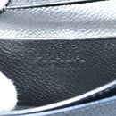 PRADA Card Case Leather Navy Auth am9308V-18