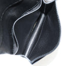 PRADA Card Case Leather Navy Auth am9308V-9