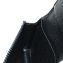 PRADA Card Case Leather Navy Auth am9308V-20