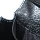 PRADA Card Case Leather Navy Auth am9308V-11