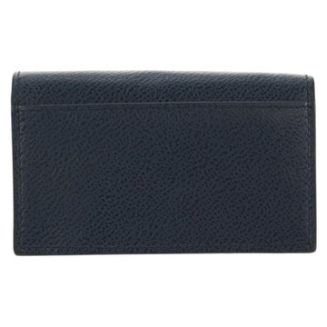PRADA Card Case Leather Navy Auth am9308V - 0