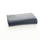PRADA Card Case Leather Navy Auth am9308V-5