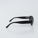 CHANEL COCO Mark Camelia Sunglasses plastic Black CC Auth am9311-5