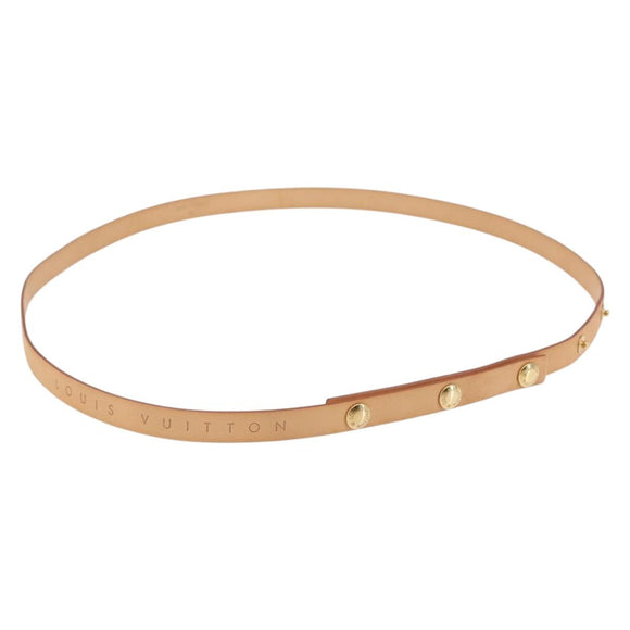 LOUIS VUITTON Florentine Shoulder Strap Leather 35.4"" Beige LV Auth am9312