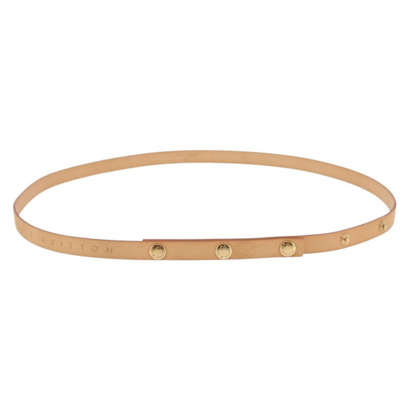 LOUIS VUITTON Florentine Shoulder Strap Leather 35.4"" Beige LV Auth am9312