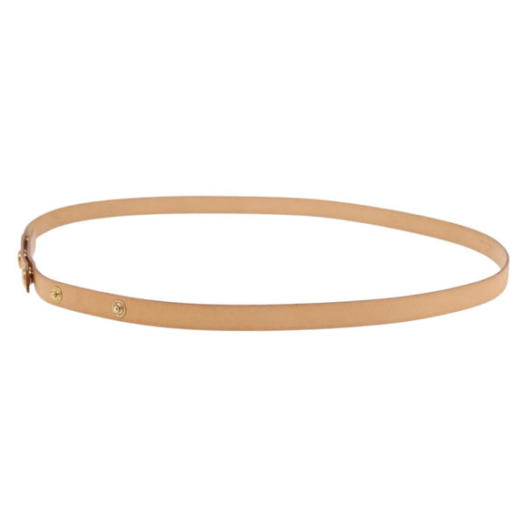 LOUIS VUITTON Florentine Shoulder Strap Leather 35.4"" Beige LV Auth am9312