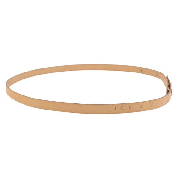 LOUIS VUITTON Florentine Shoulder Strap Leather 35.4"" Beige LV Auth am9312