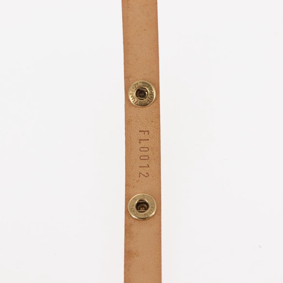 LOUIS VUITTON Florentine Shoulder Strap Leather 35.4"" Beige LV Auth am9312