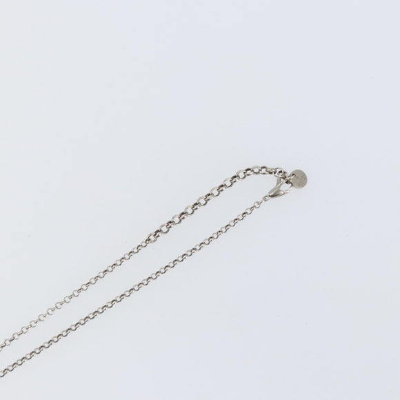 GUCCI Interlocking Necklace Ag925 Silver Auth am9313