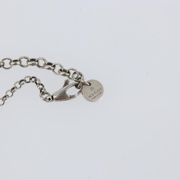 GUCCI Interlocking Necklace Ag925 Silver Auth am9313
