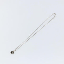 GUCCI Interlocking Necklace Ag925 Silver Auth am9313 - 0
