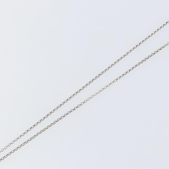 GUCCI Interlocking Necklace Ag925 Silver Auth am9313