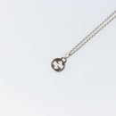 GUCCI Interlocking Necklace Ag925 Silver Auth am9313-9