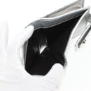 GUCCI GG Canvas Abbey Guccissima Bifold Wallet Leather Silver 154205 Auth am9314V-11