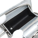 GUCCI GG Canvas Abbey Guccissima Bifold Wallet Leather Silver 154205 Auth am9314V-10