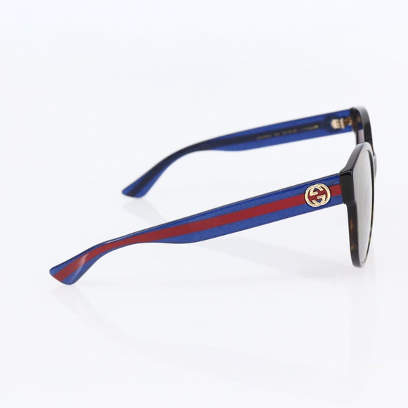GUCCI Sherry Line Sunglasses plastic Brown Blue Red Auth am9316