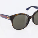 GUCCI Sherry Line Sunglasses plastic Brown Blue Red Auth am9316-6