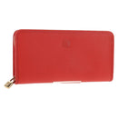 LOEWE Anagram Long Wallet Leather Red Auth am9318V-1