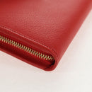 LOEWE Anagram Long Wallet Leather Red Auth am9318V-15