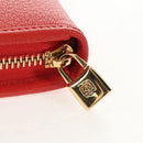 LOEWE Anagram Long Wallet Leather Red Auth am9318V-8