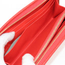 LOEWE Anagram Long Wallet Leather Red Auth am9318V-19