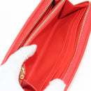 LOEWE Anagram Long Wallet Leather Red Auth am9318V-21