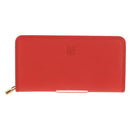 LOEWE Anagram Long Wallet Leather Red Auth am9318V-13
