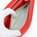 LOEWE Anagram Long Wallet Leather Red Auth am9318V-22