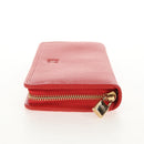 LOEWE Anagram Long Wallet Leather Red Auth am9318V-3
