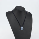 Baccarat Necklace Crystal glass Light Blue Auth am9319-14