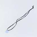 Baccarat Necklace Crystal glass Light Blue Auth am9319-2