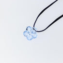 Baccarat Necklace Crystal glass Light Blue Auth am9319-9