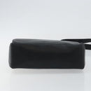 CELINE Shoulder Bag Leather Navy Gold Auth am9321-9