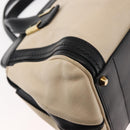 Chloe Little Alice Hand Bag Leather 2way White Gold Auth am9323-15