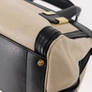 Chloe Little Alice Hand Bag Leather 2way White Gold Auth am9323-16