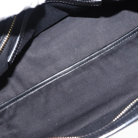 Chloe Little Alice Hand Bag Leather 2way White Gold Auth am9323