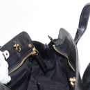 Chloe Little Alice Hand Bag Leather 2way White Gold Auth am9323-19