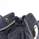 Chloe Little Alice Hand Bag Leather 2way White Gold Auth am9323-20