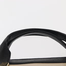 Chloe Little Alice Hand Bag Leather 2way White Gold Auth am9323-8