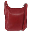 Coach Shoulder Bag Leather Red Auth am9326-1