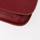 Coach Shoulder Bag Leather Red Auth am9326-11