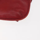 Coach Shoulder Bag Leather Red Auth am9326-13