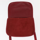 Coach Shoulder Bag Leather Red Auth am9326-15