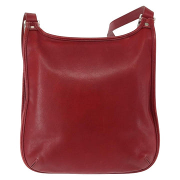 Coach Shoulder Bag Leather Red Auth am9326 - 0